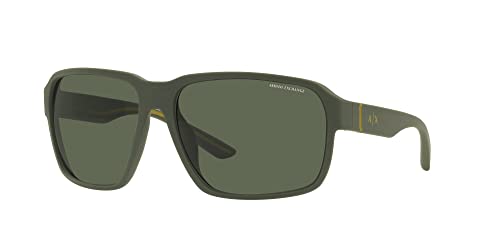 Image of Armani Exchange mens Ax4131su Universal Fit Square Sunglasses