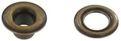 Grommet, Antique Brass, Solid Brass-LL (100 sets per bag), Multiple Sizes