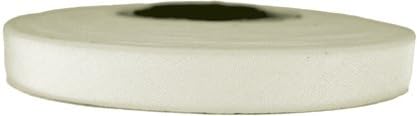 12mm 1/2 inch Silk Ribbon bias Cut 38 Yard Spool - Color White