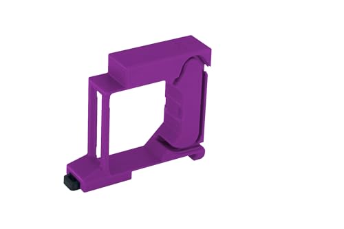 Hutschienenhalter "Single" für 18 Shellys: 1 Gen3,1PM Gen3,2PM Gen3,i4 Gen3,Plus 1,Plus 1PM,Plus 2PM,Plus i4,Plus 0-10V Dimmer,Wave 1,Wave 1PM,Wave 2PM,Wave Shutter,Wave i4 (Lila)