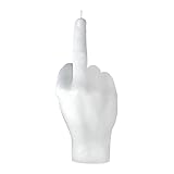 SHOP-STORY- Middle Finger Candle Blanc : Bougie Parfumée et Originale en Forme de Doigt d'Honneur