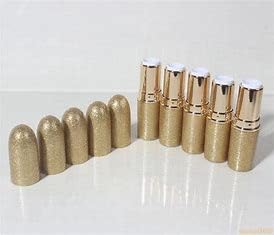 5 Pack Gold Bullet Shape Empty Lipstick Tubes for DIY Lipstick
