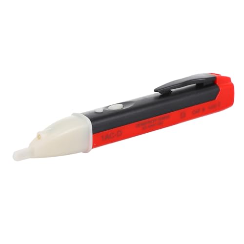 iplusmile Lápiz Comprobador Eléctrico sin Contacto Multifuncional con Alarma Sonora y Visual para Electricistas Diseño Portátil con Clip Alta Precisión y Seguro para Pruebas Eléctricas