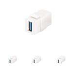 DIGITUS – DIGITUS Keystone-Kupplung USB 3.0 - Für DN-93404 - Reinweiß 