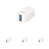 DIGITUS – DIGITUS Keystone-Kupplung USB 3.0 - Für DN-93404 - Reinweiß 