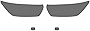 Rshield Headlight Protection Film Covers Compatible with Volvo XC40 2019-2021 - Blackout Smoke