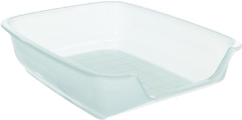 Image of Trixie Junior Nuno Cat Litter Tray, Recycled, Plastic, 28 x 9 x 36 cm, Small Animal Home Ensures Ease of Cleaning and Hygiene Maintenance (Color May Vary)