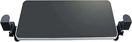 SXZenSpace Bandeja Deslizante Ajustable para Teclado, Montaje con Abrazadera Debajo del Escritorio, cajón para computadora para Escribir y Usar el Mouse, Color Negro, 29,5 x 9,8 Pulgadas, Sol