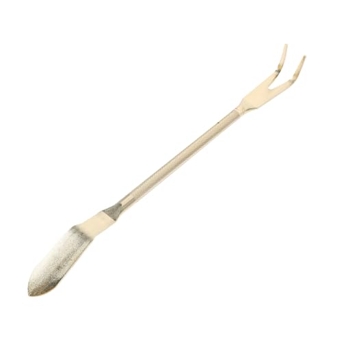 Toyvian Rastrillo de Bonsai de Inoxidable con Pinzas para Plantas Herramienta de Jardinería para Macetas y Bonsáis Ergonómico y Práctico para Aflojar