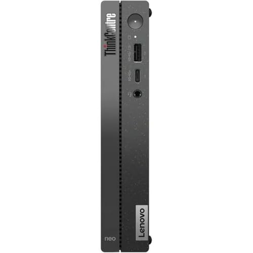 Image of Lenovo ThinkCentre neo 50q Gen 4 12LN000CUS Desktop Computer - Intel Core i5 13th Gen i5-13420H Octa-core (8 Core) - 8 GB RAM DDR4 SDRAM - 256 GB M.2 PCI Express NVMe 4.0 x4 SSD - Tiny - Black