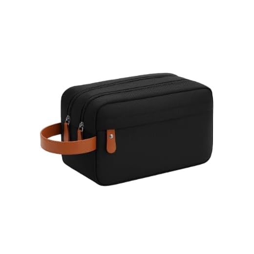 Bolsa Necessaire Organizador Unissex de Viagem – Compacta, Impermeável e com Alça Lateral – Ideal para Itens de Higiene, Maquiagem ou Acessórios Cores Preta e Cinza