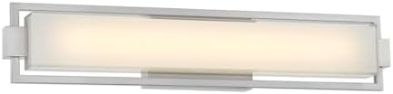 George Kovacs P5352-1-084-L Opening Act LED Vanity Light, Brushed Nickel