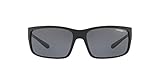 Protective case included Arnette Fastball 2.0, Gafas de Sol para Hombre, Negro (Matte Black/Polar Grey), 62