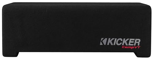 KICKER 52CVTDF122 CVTDF 12\" Subwoofer in Down Firing Enclosure, 2-Ohm