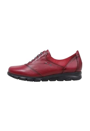 Fluchos Susan Zapatos de Cordones Derby, Mujer, Rojo (Sugar Nobuck Picota Picota), 38 EU (4.5 UK)
