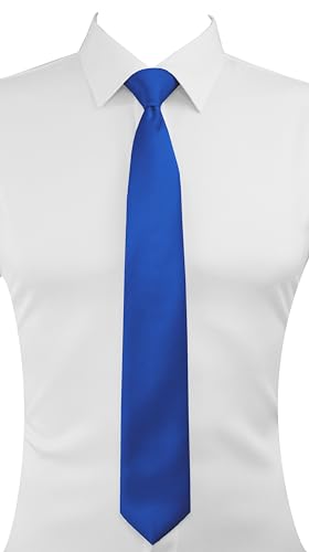 Image of Dibi Solid Color Ties for Men, Formal Mens Ties, Neck Tie, Classic Tie for Boys Women Teens, Wedding Business Costume Necktie