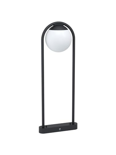 Borne moderne d'extérieur h.85 cm design noir GL0251 anti-obscurité