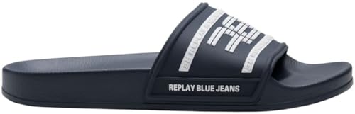 Replay Sandalia para hombre GMF1A, 195 azul marino, 44 EU