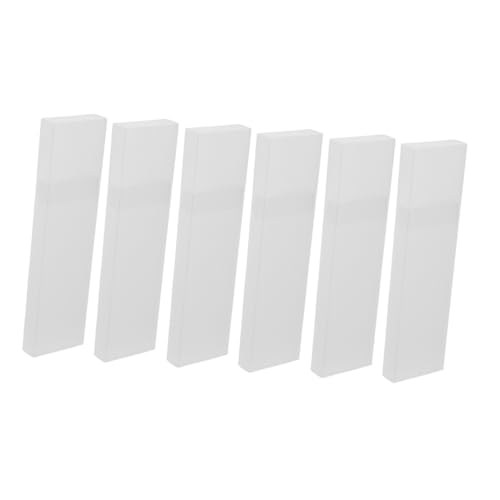 NOLITOY Tongue Scraper Storage Container 6pcs Plastic Holder Lid Portable Organized for Travel Use