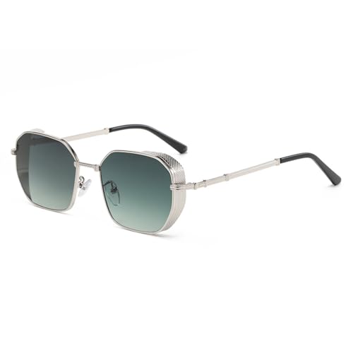Lunettes de soleil rectangulaires en métal LVTFCO monture minimaliste et verres de qualité