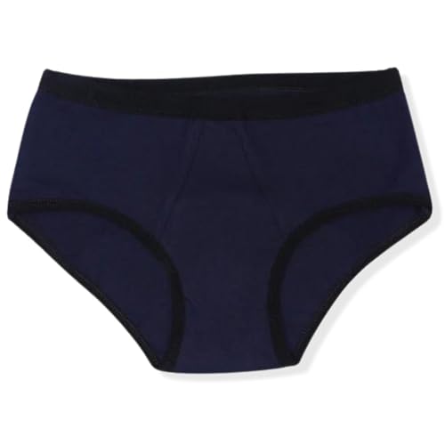 Image of DChica Essentials Women Period Panties, Super Absorbent Menstrual Underwear, Reusable Leakproof Cotton Rash Free Briefs, Anti-Microbial Lining, Light to Medium Flow, Easy to Wash, No Pad Required 1Pc