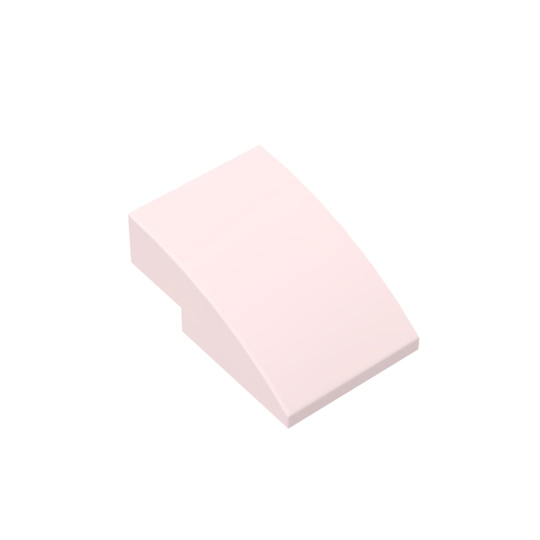 24309 Arched Brick Slope Curved 3x2 No Studs 50 Pieces GDS-1123 Compatible with Lego Building Blocks Color:light pink 17 โ image 1
