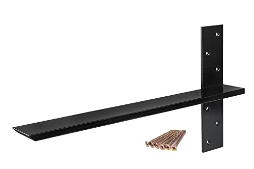 (2-Pack) Free Hanging T Shelf Bracket, Solid Heavy Duty Steel Knee Wall Hidden Granite Countertop Support Floating Bracket Hardware, Universal ,24 Inch , DIY Projects , Screws Included by PetrelWing - Used condition - US$105.35