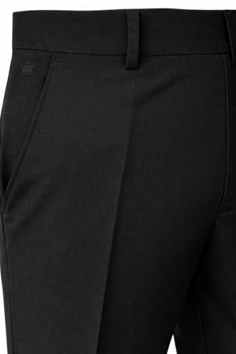 Image of Louis Philippe Men's Slim Fit Everyday Smart Wear Comfort Stretch Work Ready Solid Formal Trouser