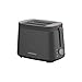 Grundig - TA 5320 Toaster - 7 Bräunungsstufen, 2 Röstfächer - 800 Watt Leistung, Auftau-Funktion, Krümelschublade - Edelstahl-Gehäuse - 20 x 30 x 18 cm - Grau/Terracotta
