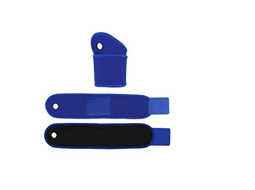 GUTEINTE Polsiera in Neoprene, Supporto per Polso, Fascia Elastica Mano Polso, Supporto per Sport, Palestra, Lavoro, Adatto per Uomini e Donne, Colore Blu, 2 Pezzi (S)