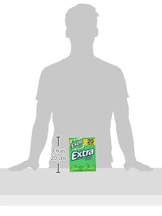 Wrigley's Sugar Free Gum, Extra Spearmint,20 count,15 sticks each