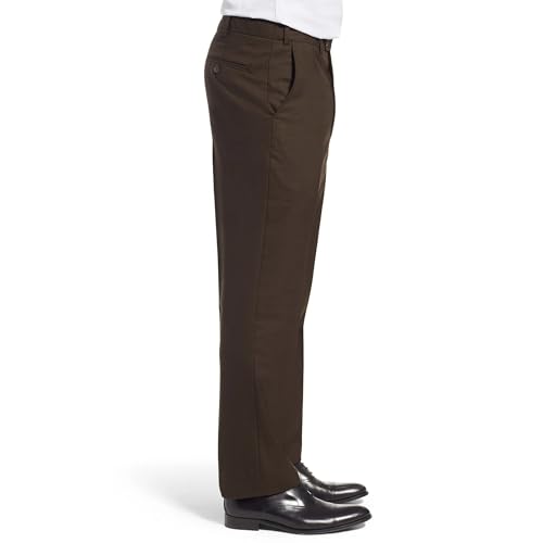 Image of Men's Cozy Hidden Expandable Waist Dress Pants | Premium Stretch Texture Weave Work to Weekend Pants