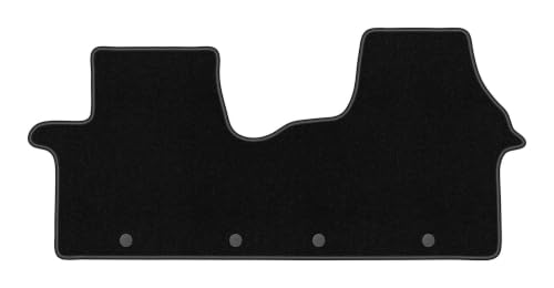 Wielganizator Tapis sur Mesure en Velours pour Renault Trafic III (2016-) - Qualité : Basic | Ajustement précis, sous-Couche antidérapante, 1 pièces - Noir
