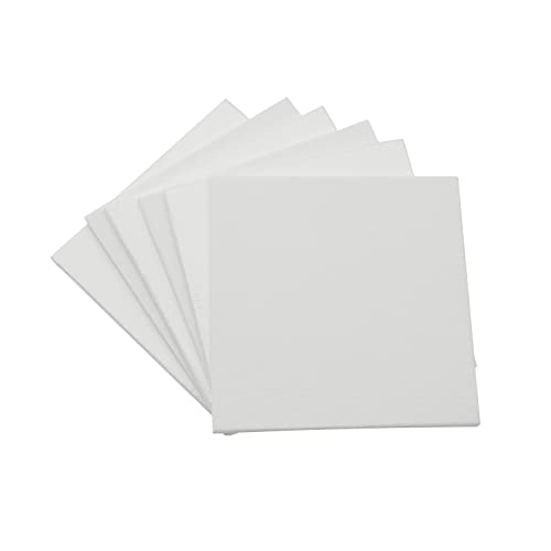 Exerz 10x10cm Canvas Panels 3mm 280gsm 100% Cotton/Blank Artist Canvas Board/Triple Primed/Acid Free/Medium Grain - Oil & Acrylic - Image 4