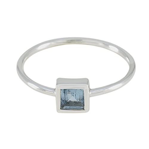 Bagues chics en argent sterling 925 et topaze bleue pour illuminer vos tenues de bureau ou de soirée
