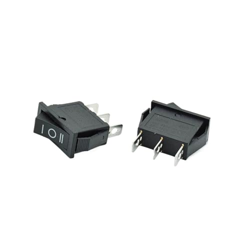 Interruptor KCD3 basculante de tres posiciones ON-OFF-ON para control de doble circuito 20A