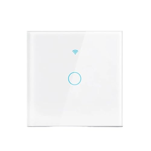 Interrupteur tactile noir 2 boutons sans neutre pour éclairage mural élégant