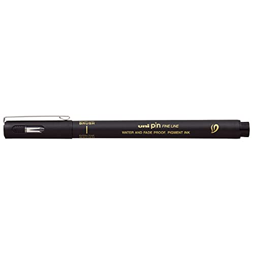 Image of uni-Ball PIN BR-500EF Fine Line Brush (Black), Pack of 1