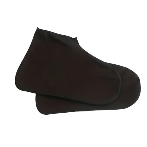 OZLCUA Botas De Agua Botas de lluvia látex negras, cubierta impermeable for zapatos, antideslizante reutilizable for uso en exteriores y lluvias