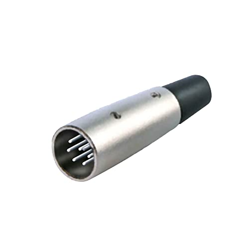 Image of MX 3 Pin XLR Microphone pin Pure Copper Nickel Plated Pins1 for High Conductivity microphone (7-Pin Male XLR connector, Pack of 10, Male Connector)