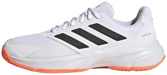 adidas Courtjam Control 3 Tênis masculino, Branco/preto, 37