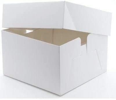 Cake N Bake5 x 12 Inch Cake Box White with Lids