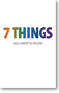 Moments With The Book 7 Things You Need to Know (Gospel Tract - Packet of 100 - KJV)