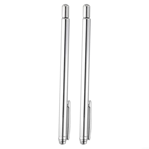 HAOWwW 2pcs 99.9% Copper Dowsing Rods, Adjustable Divining Rods, Witching Sticks,Detect Gold, Water, Treasure, Buried Items (NO.96)(Silver)