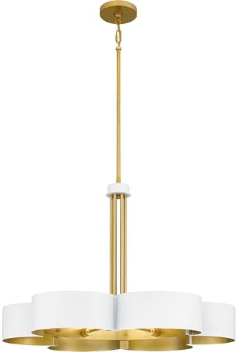 Quoizel Balsam 6-Light White Lustre Chandelier