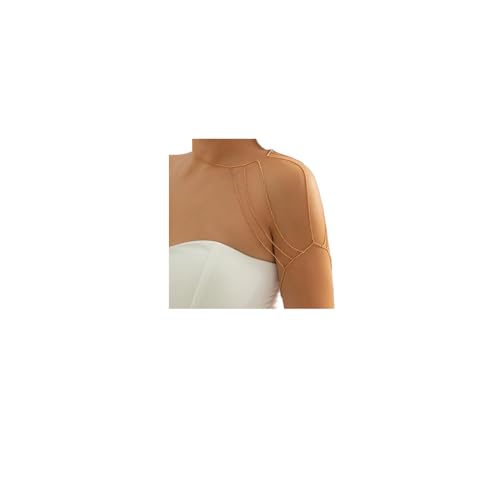 Multi-Layered Tassel Shoulder Body Chain Necklace Wedding Shoulder Back Chain Festival Upper Arm Bracelet Body Accessory for Women