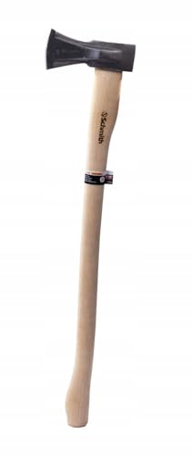 Schmith - Hacha con cuña 2000g - Ideal para leña - Resistente - Ergonómica - Robusta - Forestal