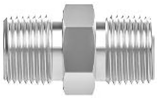 RADWELL VERIFIED SUBSTITUTE 4NP-316-SUB 316SS HEX NIPPLE 1/4' MNPT, REPLACES HOKE PART # 4NP-316