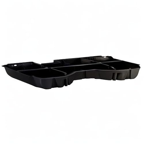 DU-HA 10300 Under Seat Storage fits 2014-2018 Chevy Silverado/GMC Sierra LD Crew Cab & 2015-2019 HD Crew Cab | Black Heavy-Duty Back Seat Organizer | Includes 2-Piece Dividers