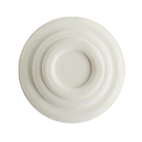 Image of SoftTouch 4441395N 5 /8 Inch Rubber Folding Metal Chair Leg Cap Replacement, 5 /8 inch, White, 4 Count